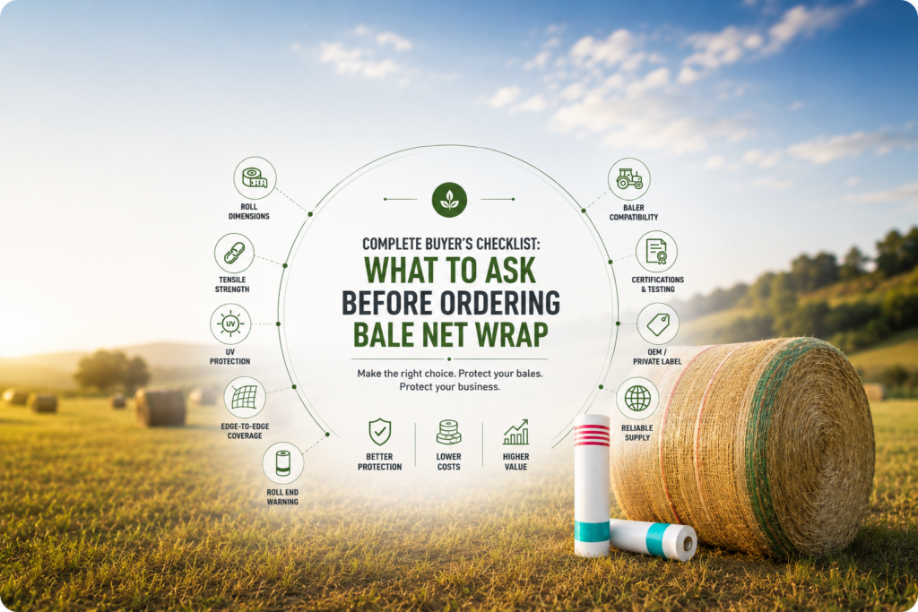 Complete Buyer’s Checklist: What to Ask Before Ordering Bale Net Wrap