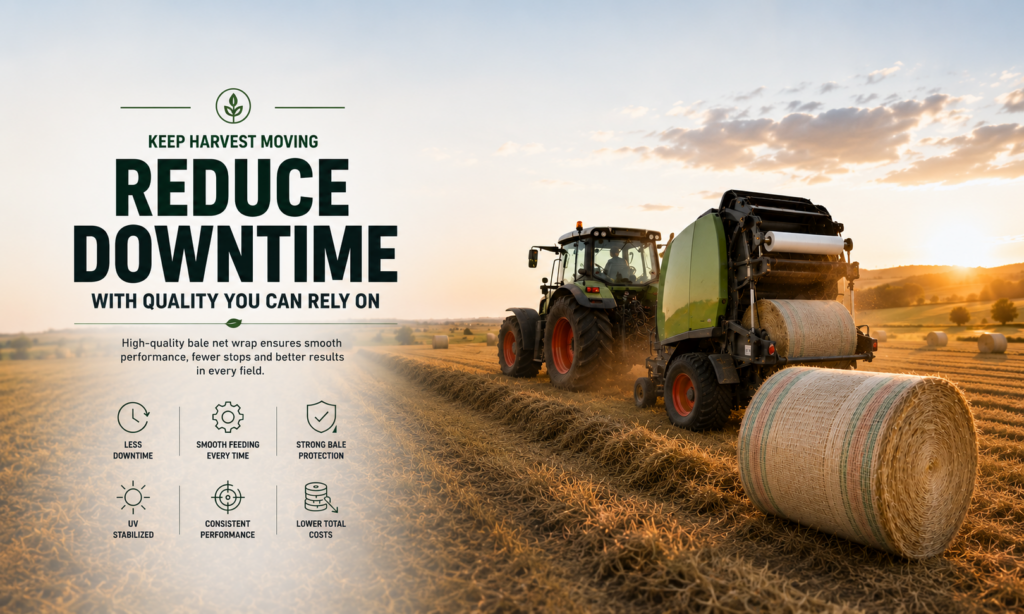 How to Reduce Downtime During Harvest with High-Quality Bale Net Wrap